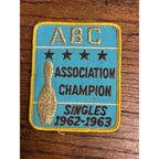ABC American Bowling Congress 1962-1963 Association Champion Singles Sew Patch