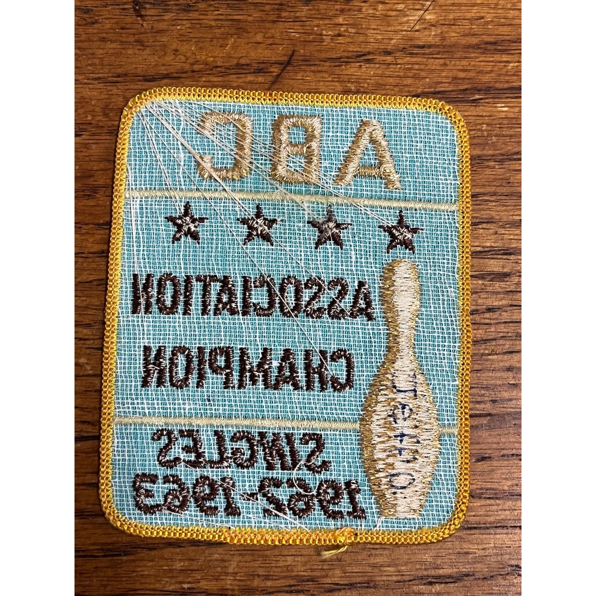 ABC American Bowling Congress 1962-1963 Association Champion Singles Sew Patch