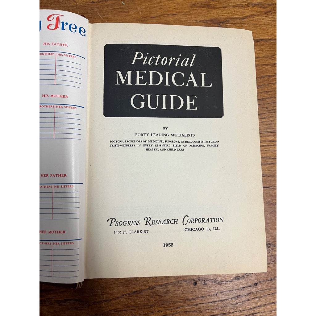 Vintage 1952 Pictorial Medical Guide Doctor Guide - Illustrated -- 776pgs
