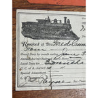 1916 B.L.E. Brotherhood Locomotive Engineers + Norfolk Western N&W Railroad Card