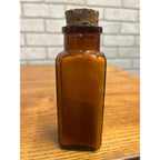 Antique 1900s Mucic Acid Eastman Kodak Apothecary Amber Glass Bottle w/ Label