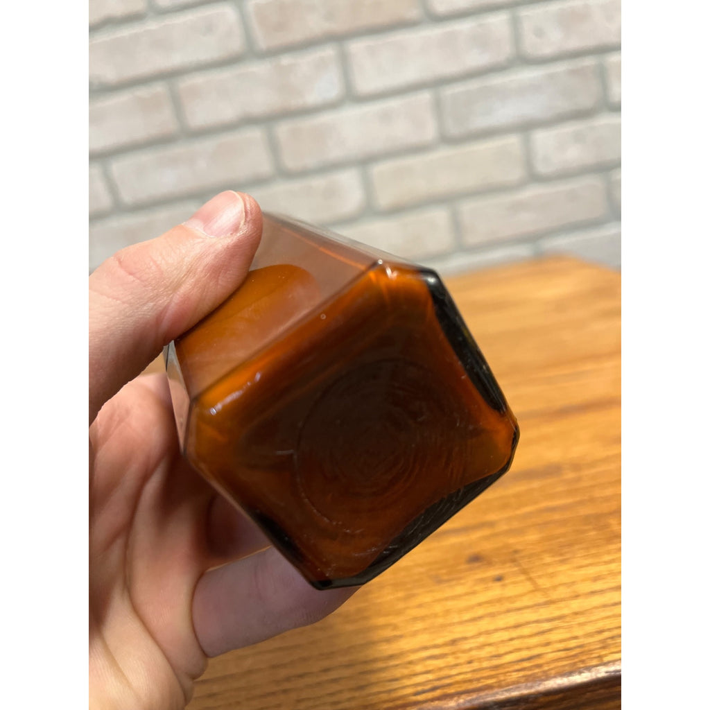 Antique 1900s Mucic Acid Eastman Kodak Apothecary Amber Glass Bottle w/ Label