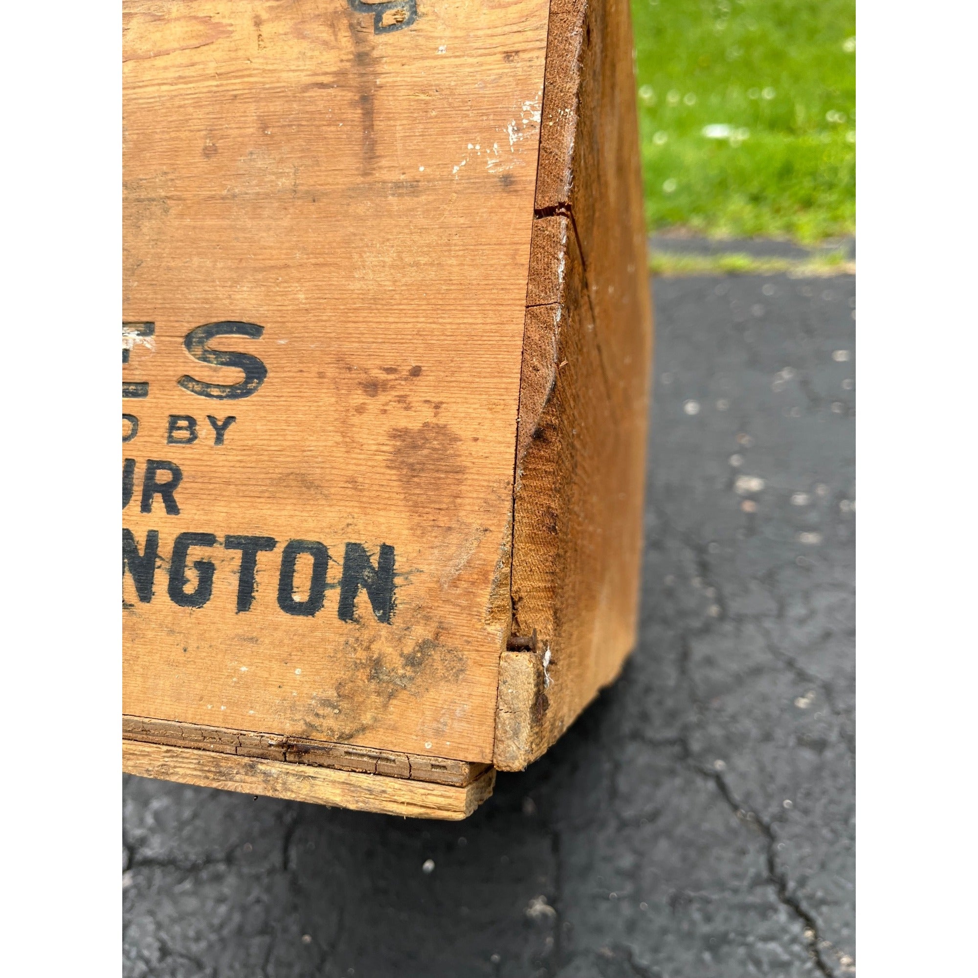 Old Pine Tree Brand Apples Wooden Crate Box Side Entiat Washington Xmas Farmhouse Decor