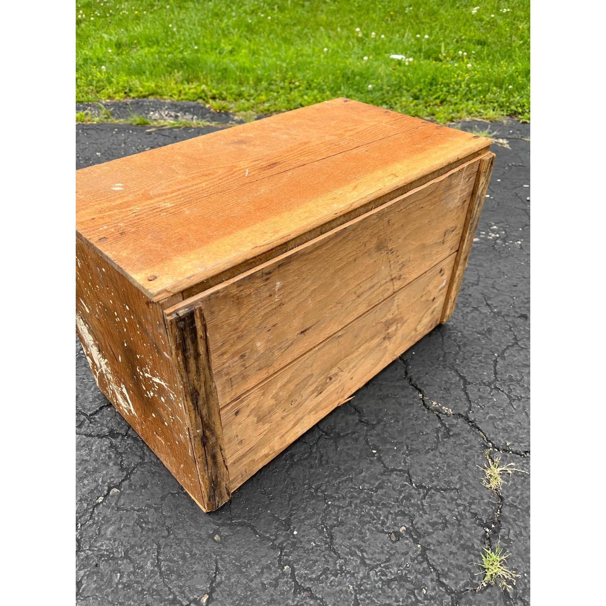 Old Pine Tree Brand Apples Wooden Crate Box Side Entiat Washington Xmas Farmhouse Decor