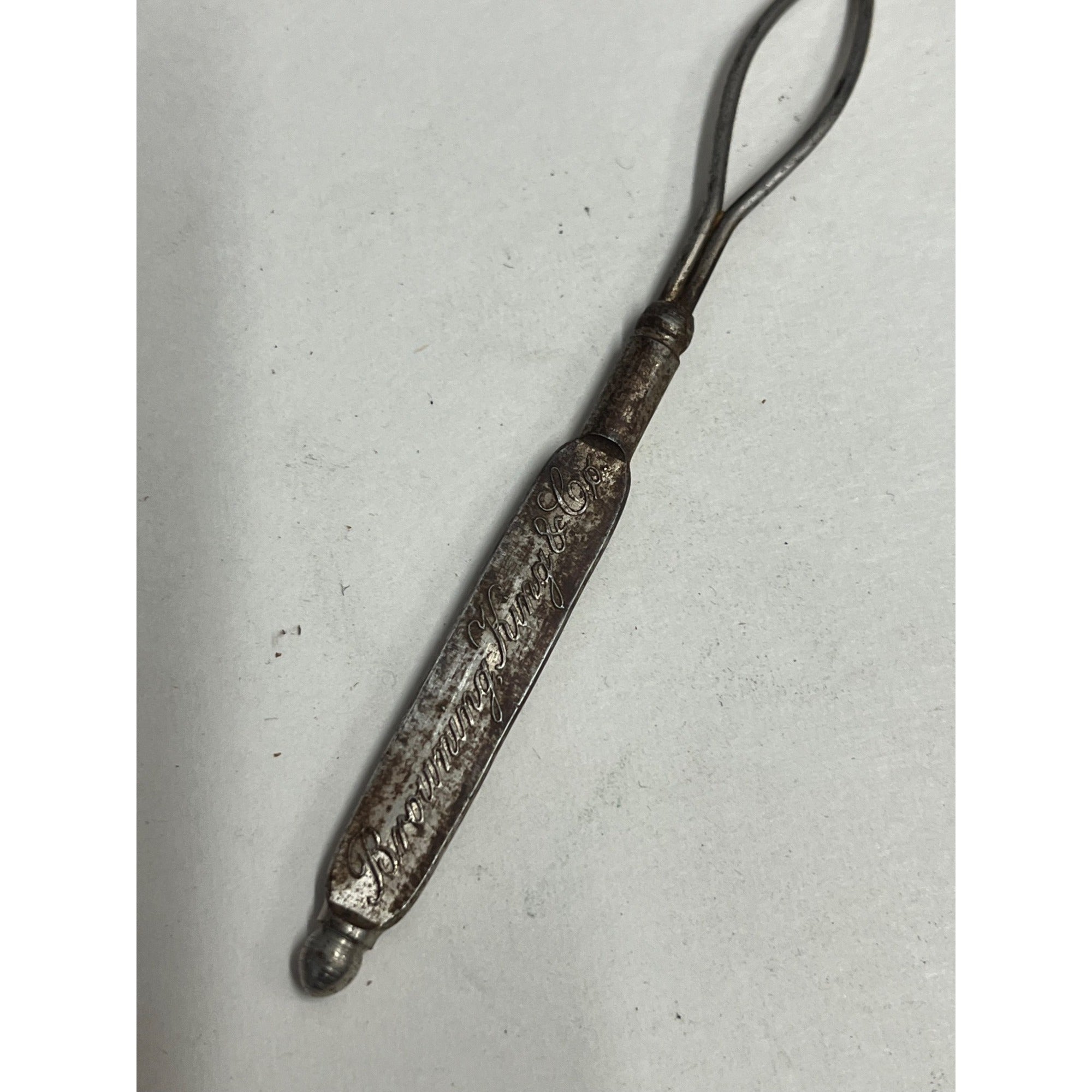 Early 1900s BROWNING KING & CO. Milwaukee Collar Button Tool Advertising