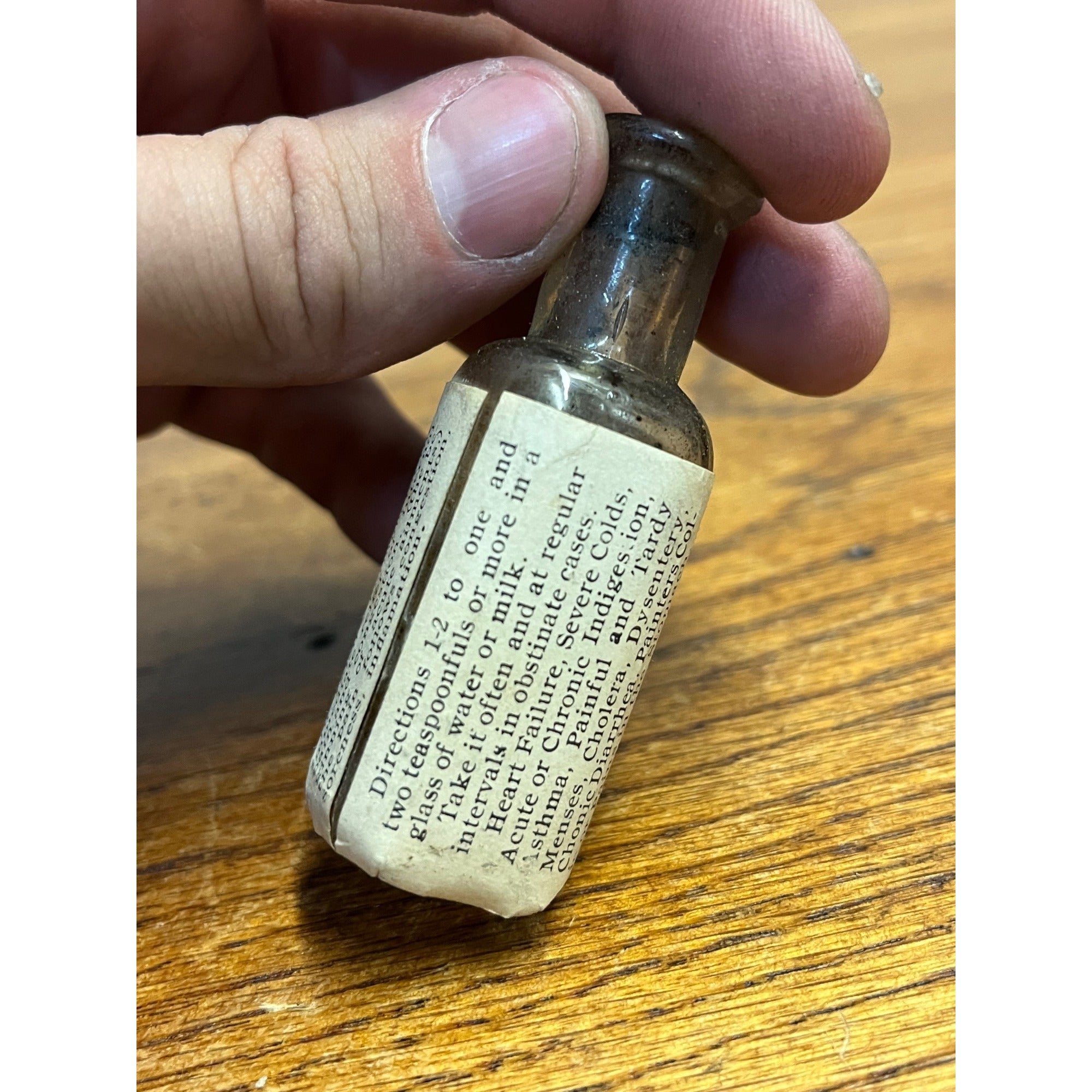 Antique Isdell Remedy Free Sample Medicine Bottle Syracuse NY Original Label c1900