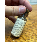 Antique Isdell Remedy Free Sample Medicine Bottle Syracuse NY Original Label c1900