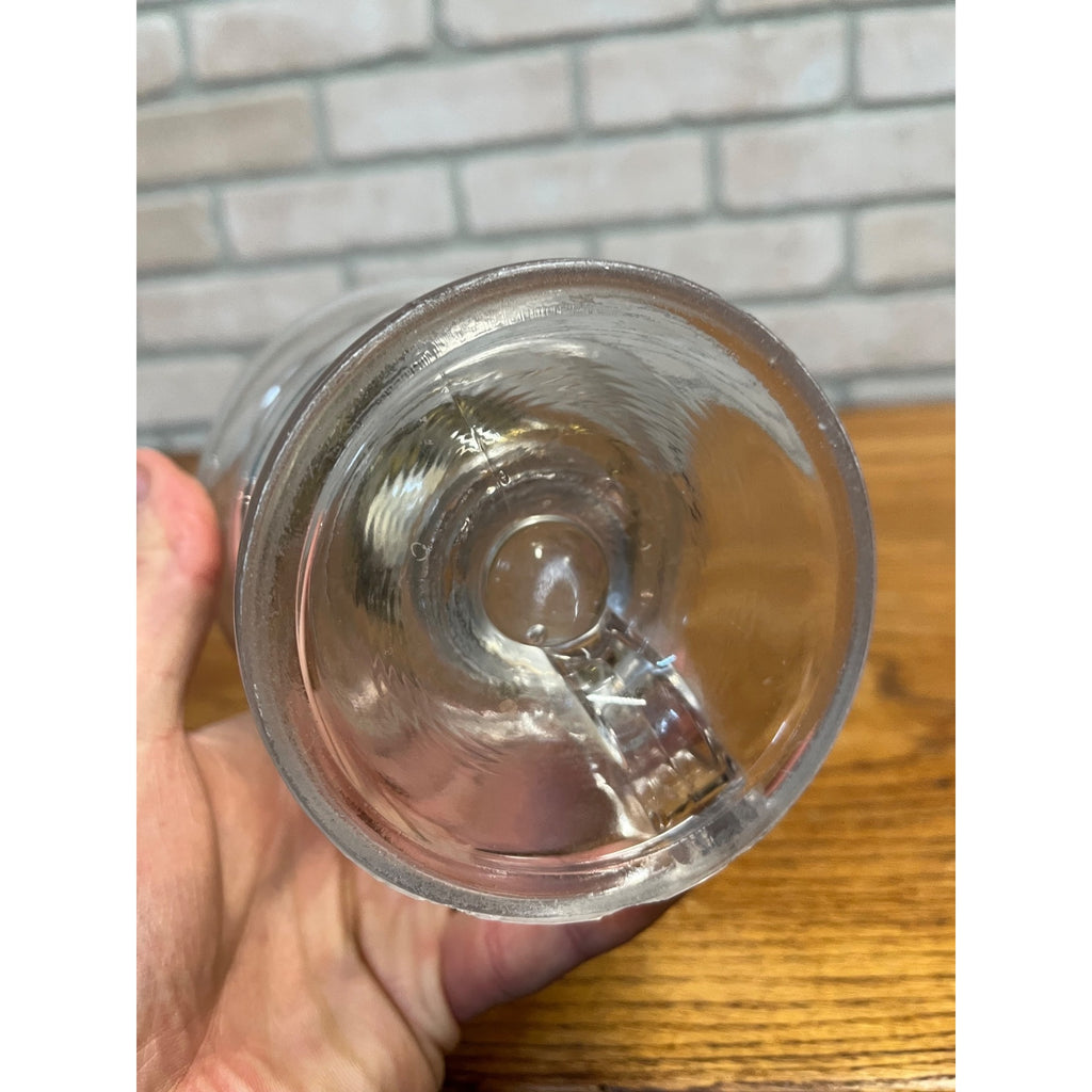 Antique Victorian EAPG Kerosene Oil Lamp 6.5" Finger Loop Fingerhold Farm