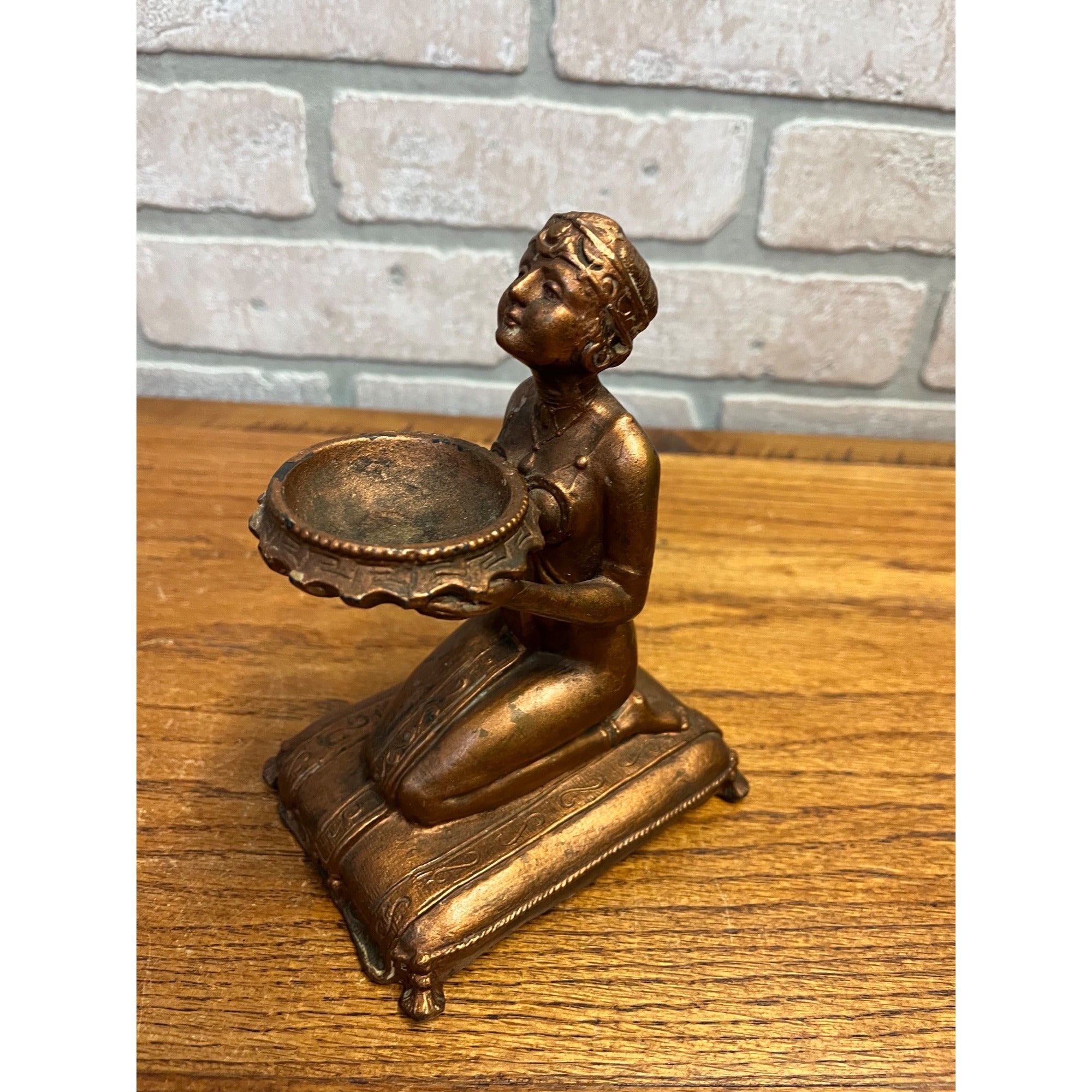 Original 1923 Ronson LV Aronson Egyptian Deco Nude Incense Burner Frankart Era