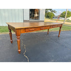 Antique Primitive Style Wooden Farmhouse Table