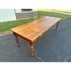 Antique Primitive Style Wooden Farmhouse Table