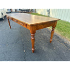 Antique Primitive Style Wooden Farmhouse Table