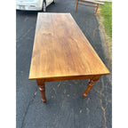 Antique Primitive Style Wooden Farmhouse Table