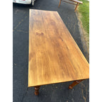 Antique Primitive Style Wooden Farmhouse Table