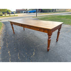 Antique Primitive Style Wooden Farmhouse Table