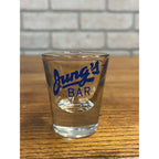 Vintage Jung's Bar West Bend Wisconsin Beer Shot Glass Advertising Wis WI