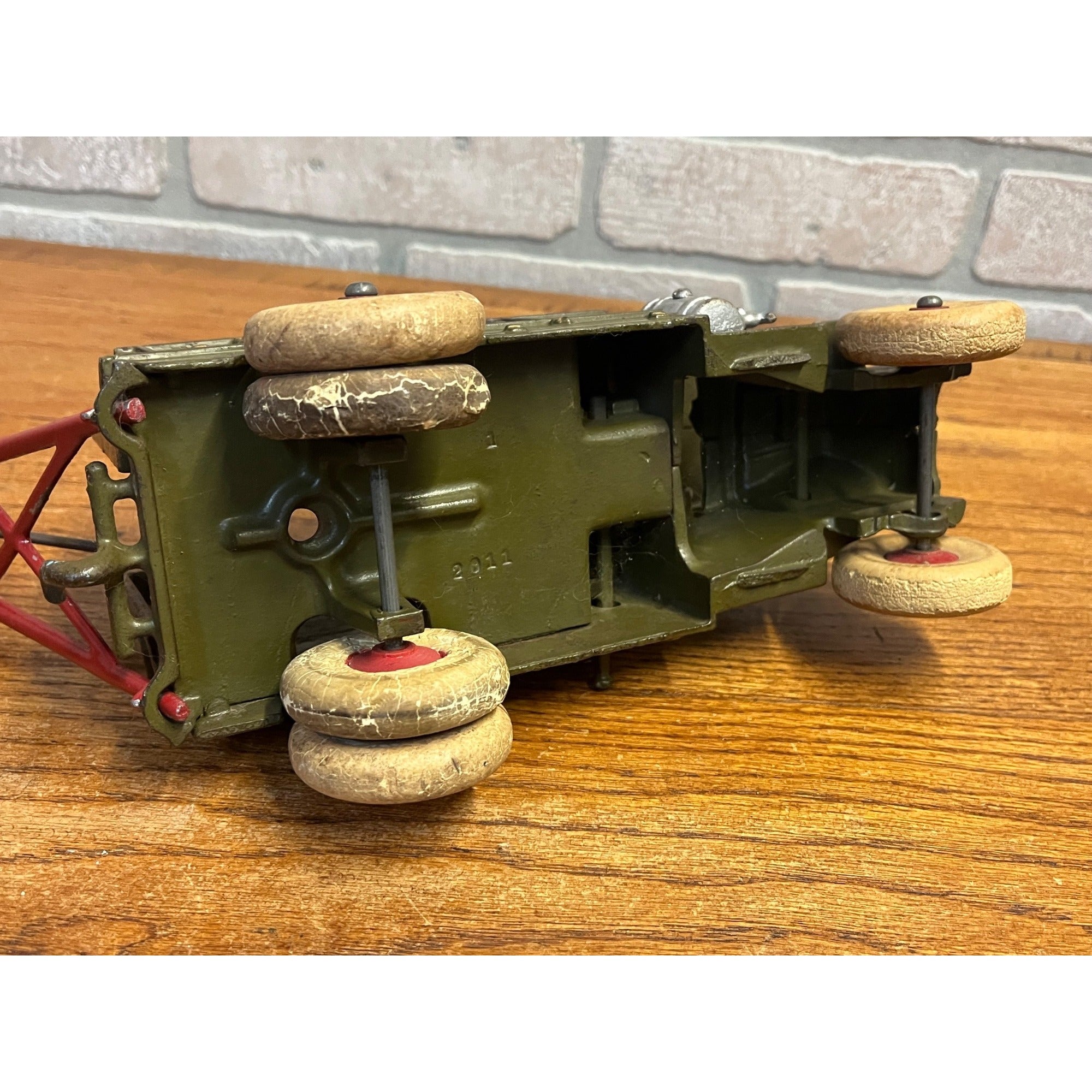 Original 1929 Hubley 10” Mack Bell Telephone Truck w/ Trailer - Superb Example