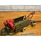 Original 1929 Hubley 10” Mack Bell Telephone Truck w/ Trailer - Superb Example