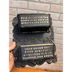 Antique Eclipse Stoves Cast Iron Advertising Wall Pocket Match Holder Striker