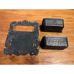 Antique Eclipse Stoves Cast Iron Advertising Wall Pocket Match Holder Striker