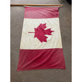 Vintage 1960s Canada  3' x 5' Defiance Annin Flag 100% Cotton Bunting