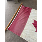 Vintage 1960s Canada  3' x 5' Defiance Annin Flag 100% Cotton Bunting
