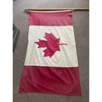 Vintage 1960s Canada  3' x 5' Defiance Annin Flag 100% Cotton Bunting