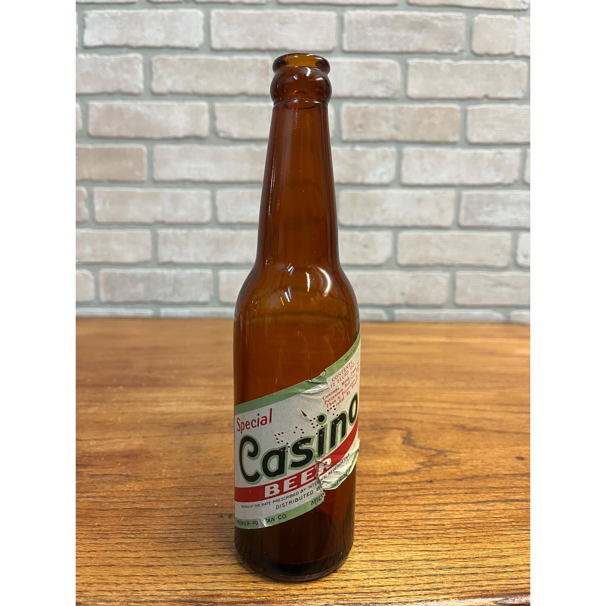 Vintage Pabst Premier Casino Beer IRTP Paper Label Bottle Milwaukee 12oz Special