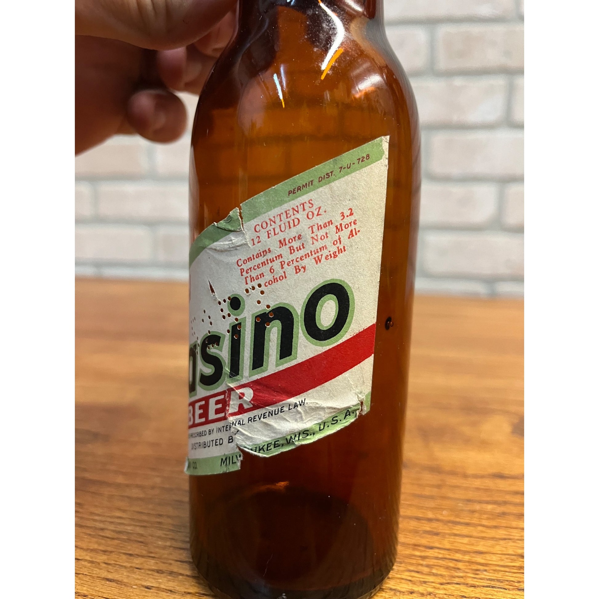 Vintage Pabst Premier Casino Beer IRTP Paper Label Bottle Milwaukee 12oz Special