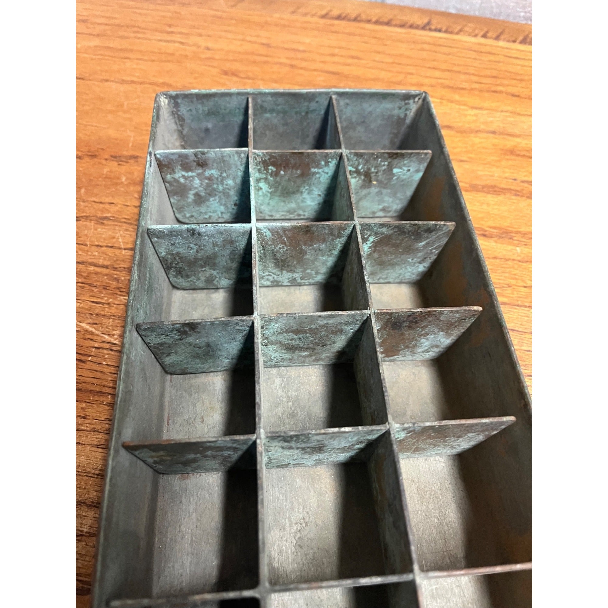 Antique Vintage Fridgedaire Ice Box Fridge Ice Tray Drawer Copper & Steel