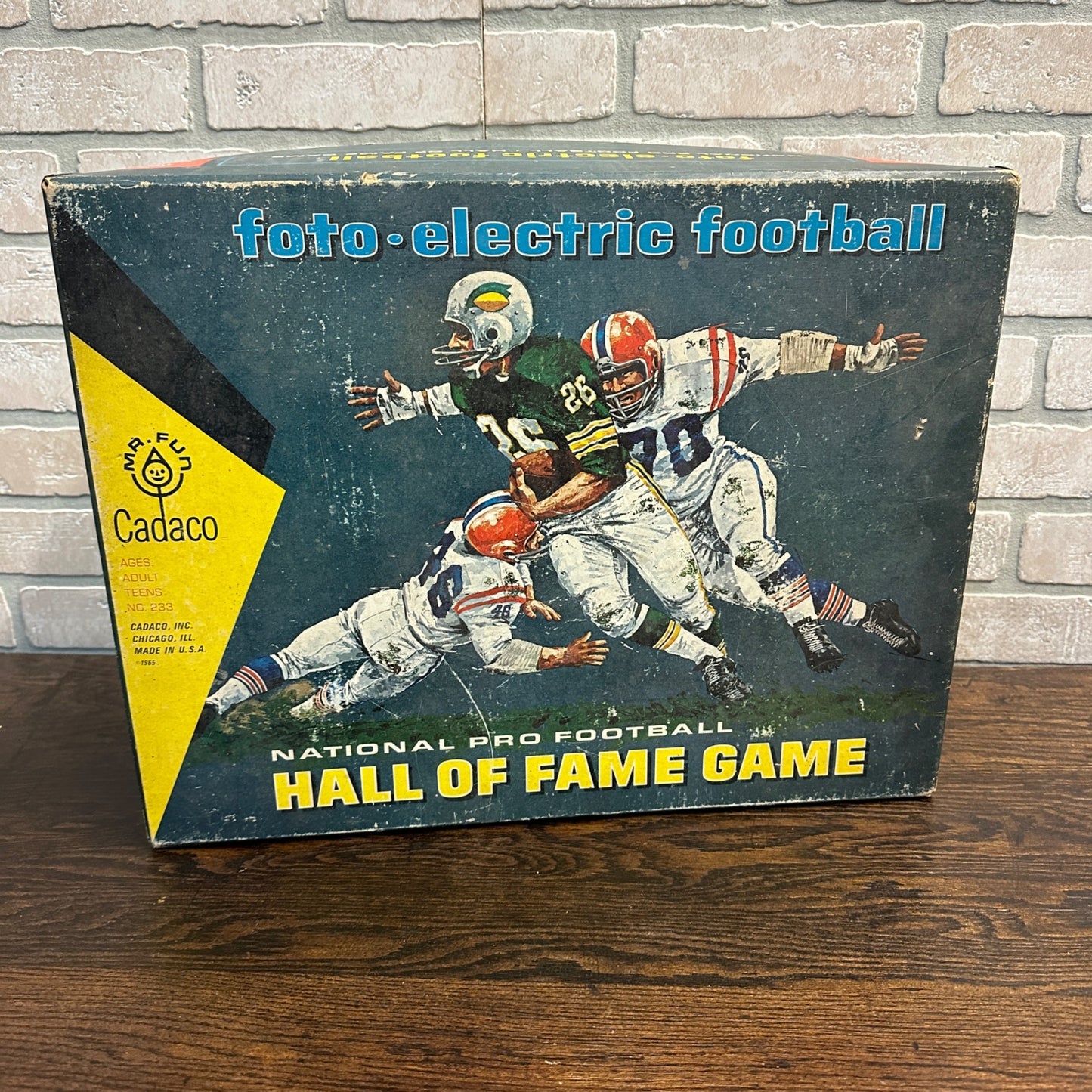 Cadaco Foto Electric Football Pro Football HOF Game No 233 Vintage