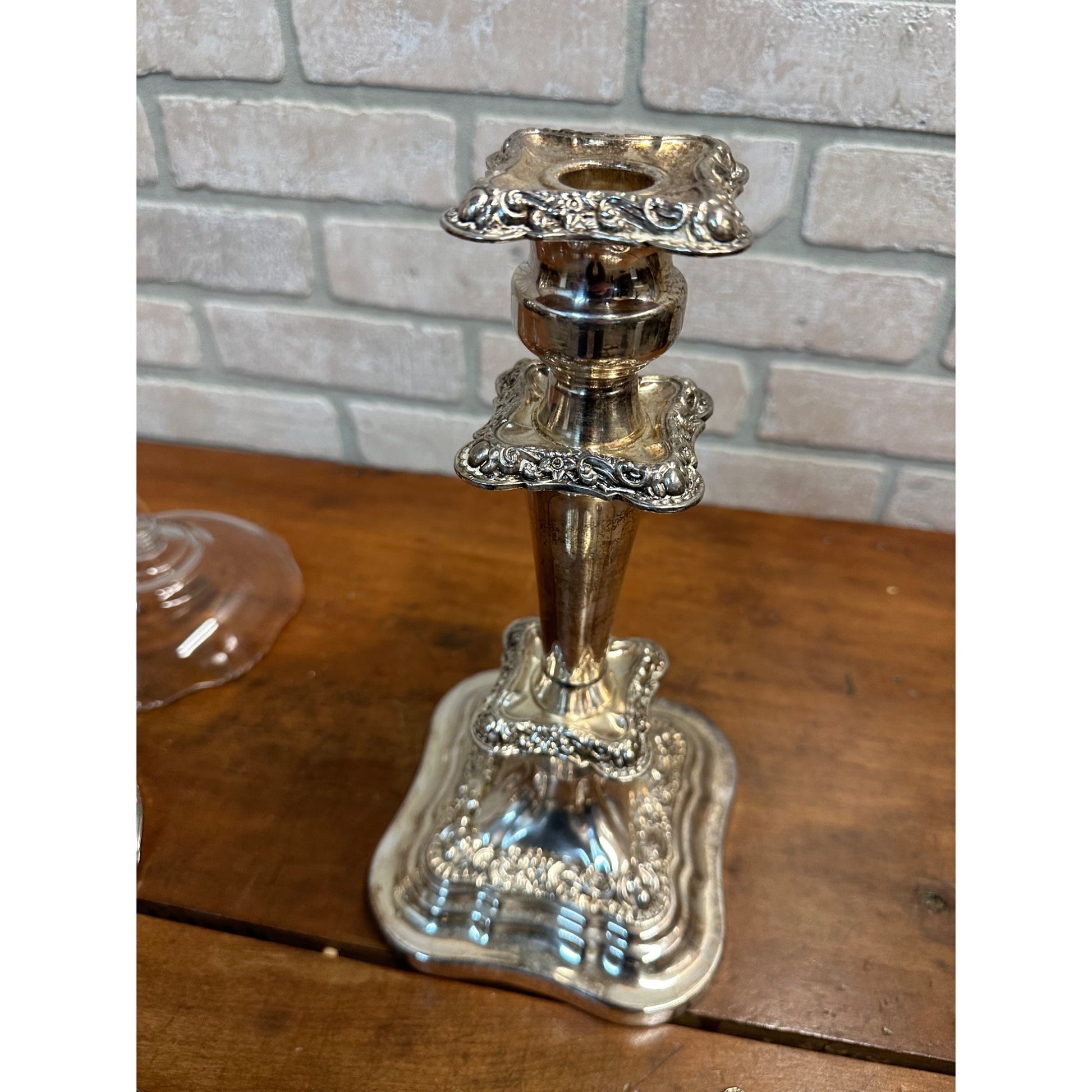 VINTAGE GSC 5 ARM GOLDFEDER SILVER PLATED CANDELABRA CANDLE HOLDER CANDLESTICKS