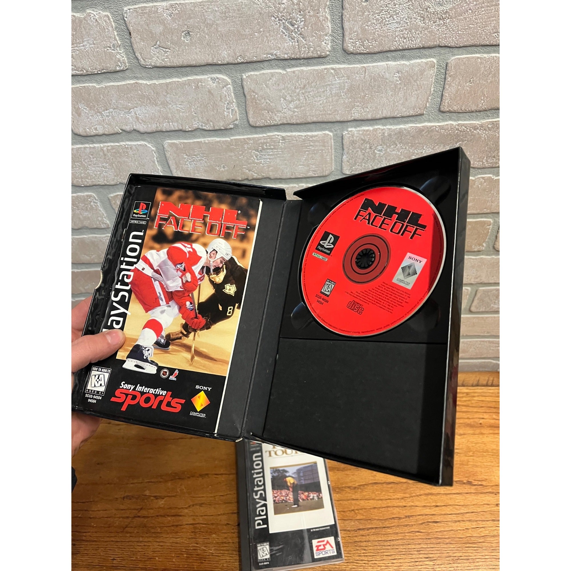 PlayStation 1 Video Games NHL Face Off, PGA Tour 96, Ridge Racer (No Disc) PS1
