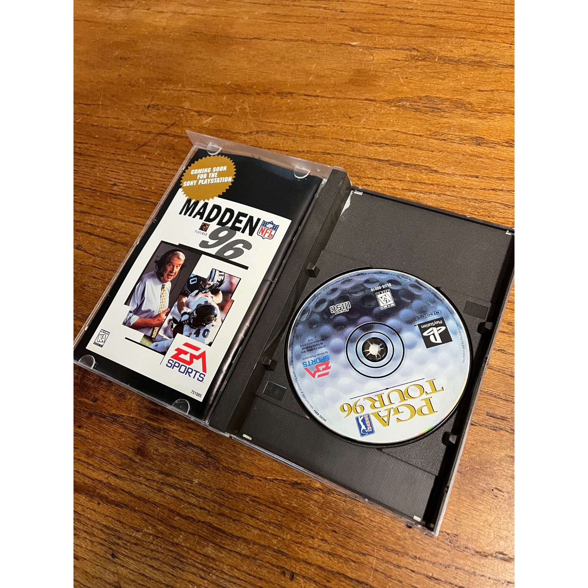 PlayStation 1 Video Games NHL Face Off, PGA Tour 96, Ridge Racer (No Disc) PS1
