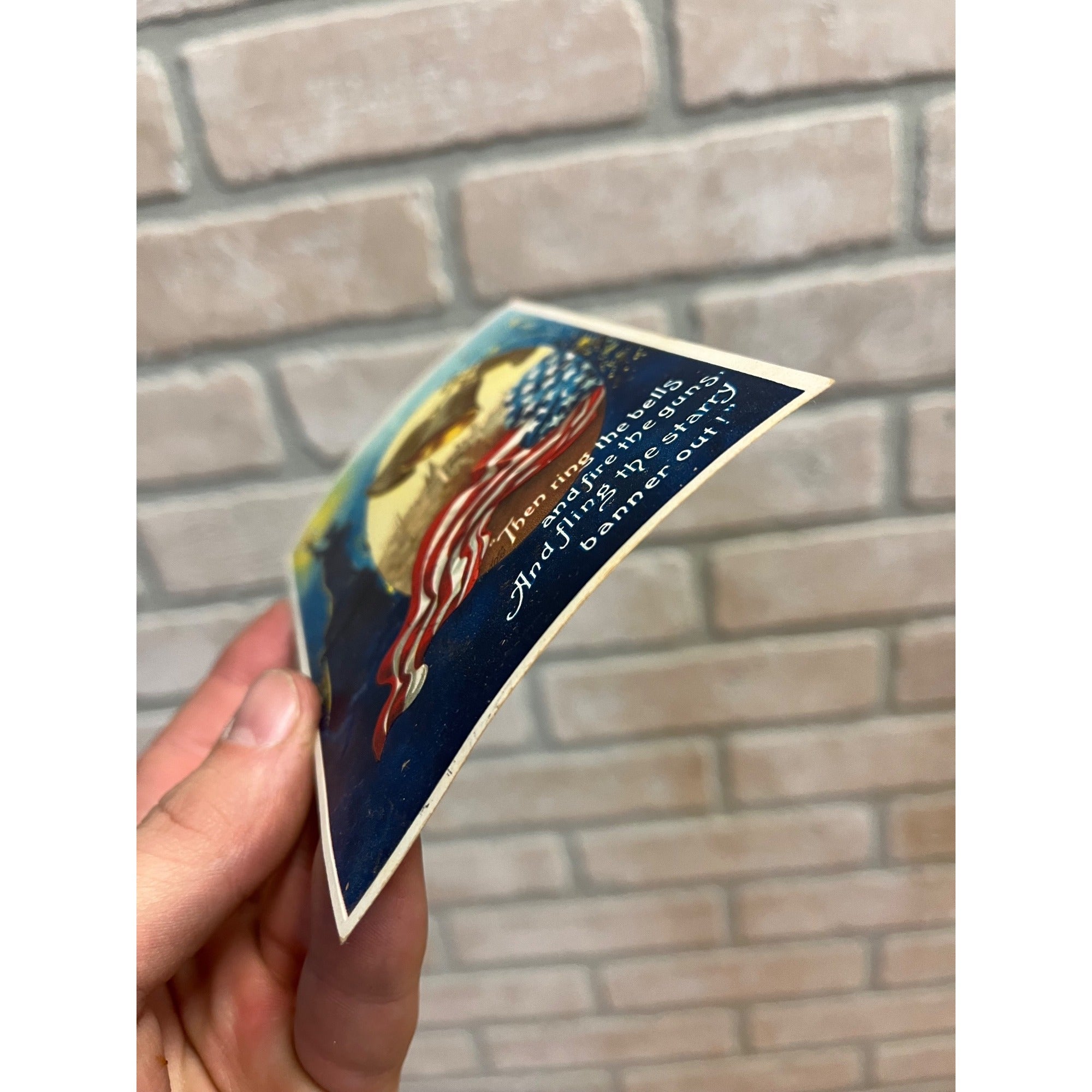 Statue of Liberty American Flag Patriotic Bells Ellen Clapsaddle 1911 Postcard