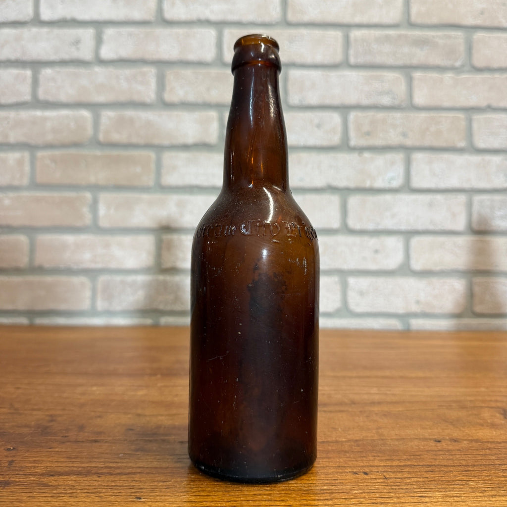 Vintage Pre-Pro Cream City Brewing Co. Amber Brown Beer Bottle Milwaukee Wis