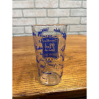 Vintage 1948 Gamble’s Department Store 23rd Anniversary Blue Logo Glass Tumbler