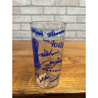 Vintage 1948 Gamble’s Department Store 23rd Anniversary Blue Logo Glass Tumbler
