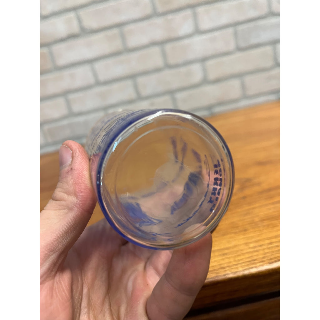Vintage 1948 Gamble’s Department Store 23rd Anniversary Blue Logo Glass Tumbler