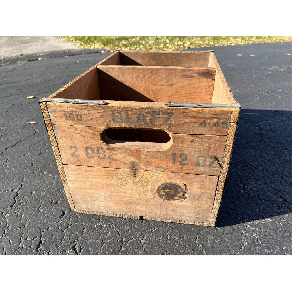 Vintage Blatz Beer Prohibition Era Soda Wooden Crate Case Box Milwaukee Wis
