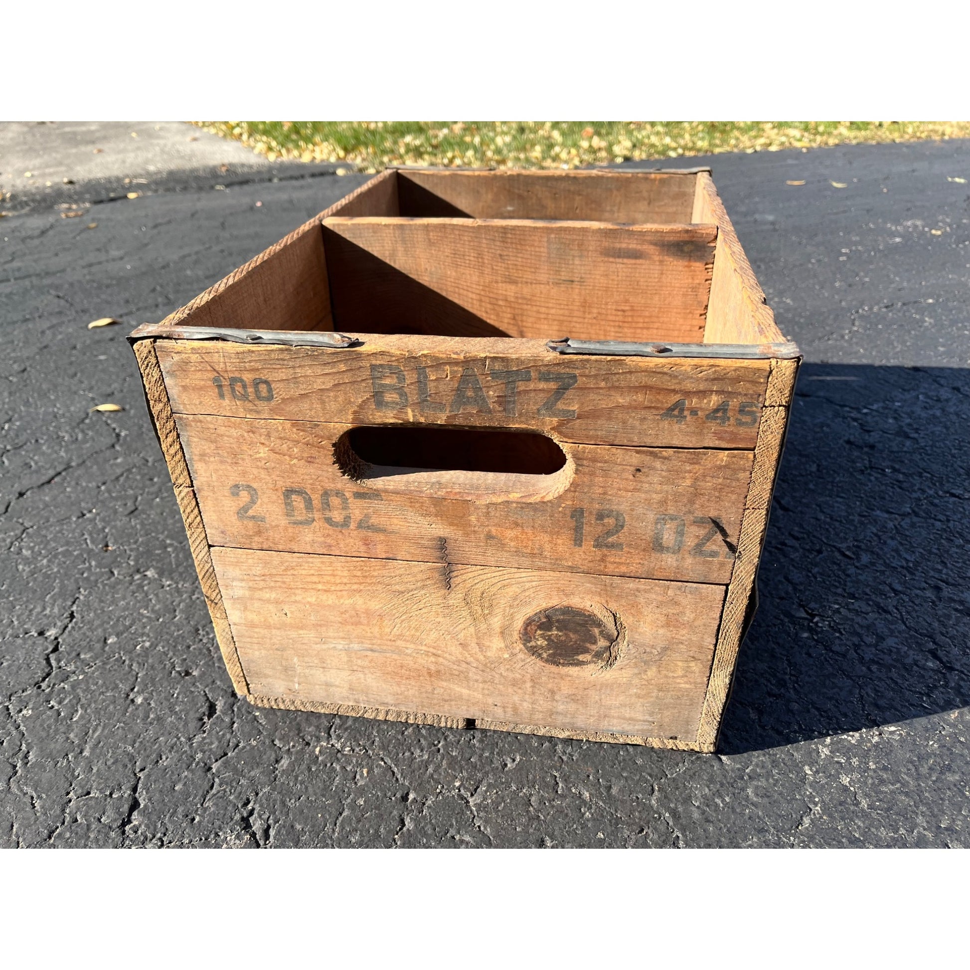 Vintage Blatz Beer Prohibition Era Soda Wooden Crate Case Box Milwaukee Wis