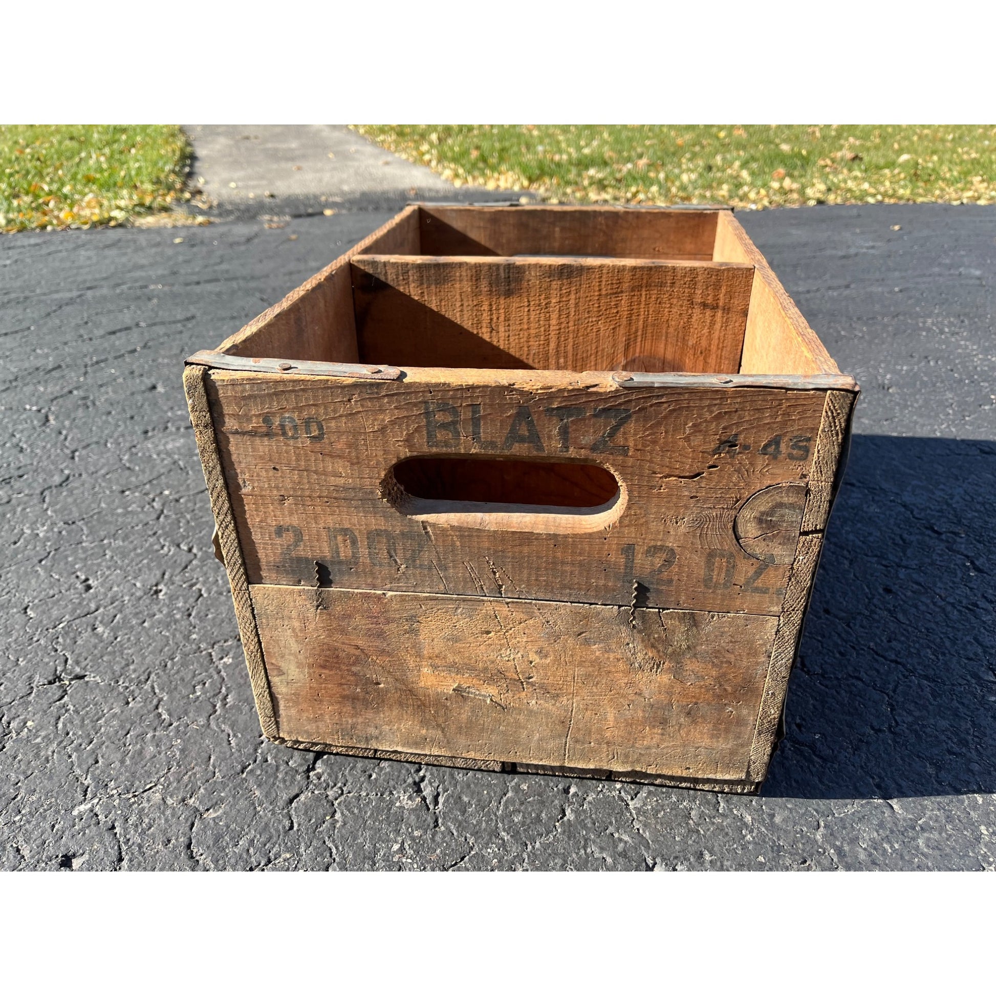 Vintage Blatz Beer Prohibition Era Soda Wooden Crate Case Box Milwaukee Wis