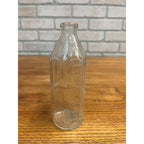 Vintage 1950s Pyrex Glass Baby Bottle 8oz Hexagonal Nursing Bottle Embossed