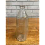 Vintage 1950s Pyrex Glass Baby Bottle 8oz Hexagonal Nursing Bottle Embossed