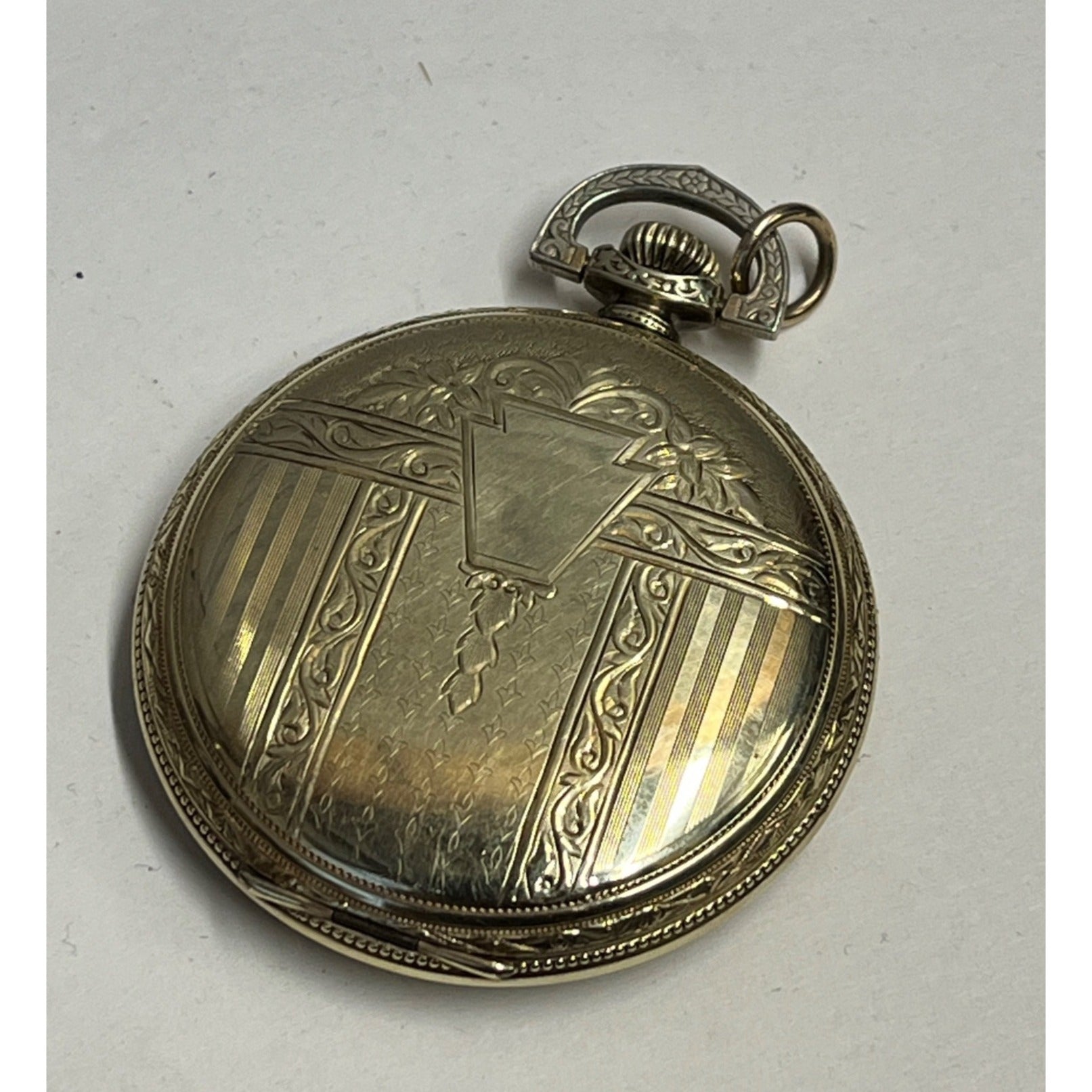 RARE Vintage Dudley Masonic Pocket Watch Size 12 19 Jewel Model 2 14KGF
