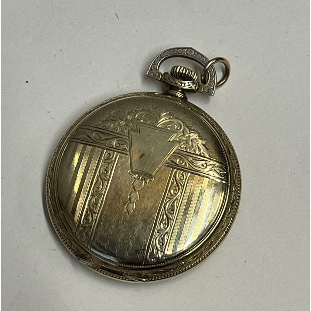 RARE Vintage Dudley Masonic Pocket Watch Size 12 19 Jewel Model 2 14KGF