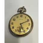 RARE Vintage Dudley Masonic Pocket Watch Size 12 19 Jewel Model 2 14KGF