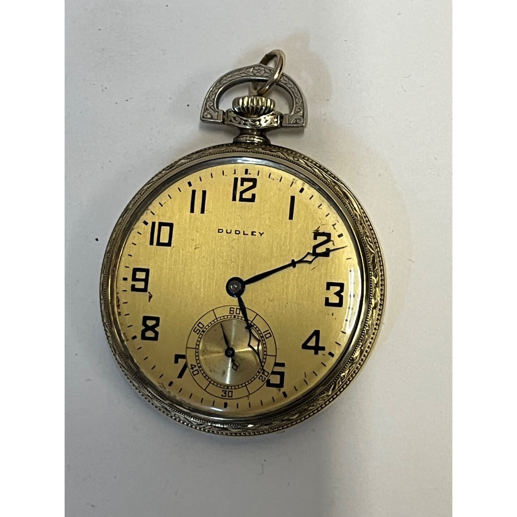 RARE Vintage Dudley Masonic Pocket Watch Size 12 19 Jewel Model 2 14KGF