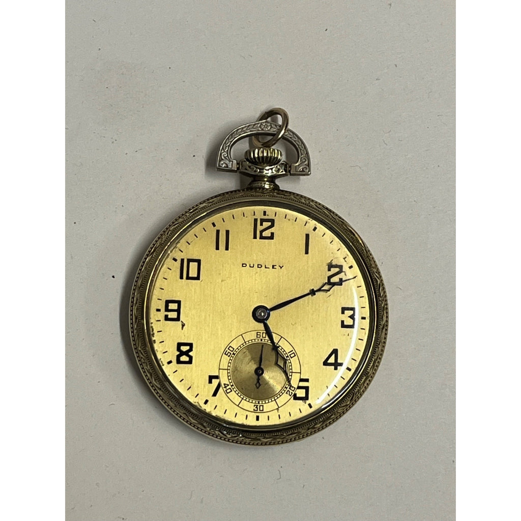 RARE Vintage Dudley Masonic Pocket Watch Size 12 19 Jewel Model 2 14KGF