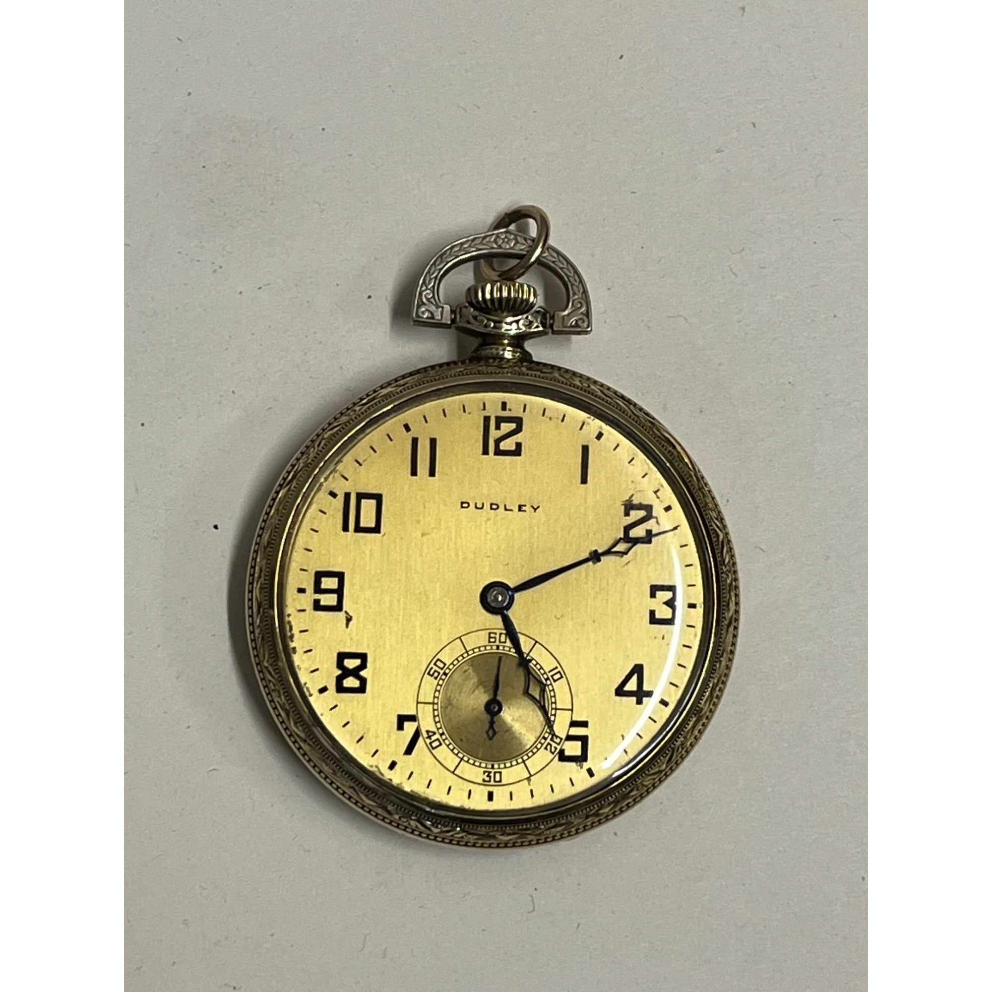RARE Vintage Dudley Masonic Pocket Watch Size 12 19 Jewel Model 2 14KGF